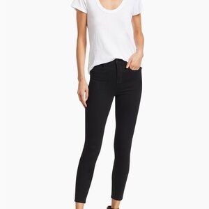 NWT L’Agence Margot High-Rise Black Stretch Skinny Ankle Jeans Size 28